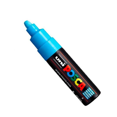 Caneta Posca Pc-7m Azul Claro Uniball