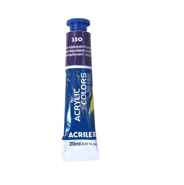 Tinta Acrilica 20ml 330 Violeta Permanente Escuro Acrilex
