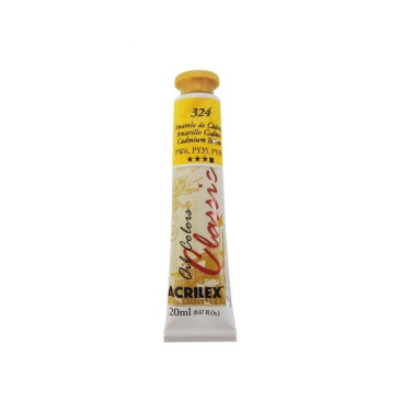 Tinta Oleo 20ml 324 Amarelo de Cadmio Acrilex