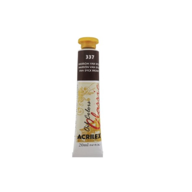 Tinta Oleo 20ml 337 Marrom Van Dick Acrilex