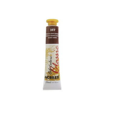 Tinta Oleo 20ml 357 Terra de Siena Queimada Acrilex