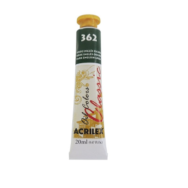 Tinta Oleo 20ml 362 Verde Ingles Escuro Acrilex