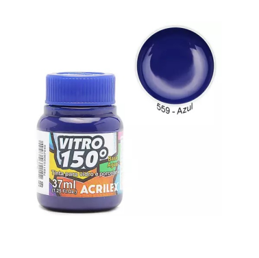 Tinta Vitro 150 Azul 37ml 559 Acrilex
