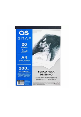 Bloco Desenho Branco 200ge 700004 Cis