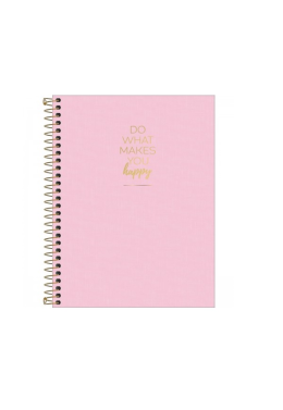 Caderno Colegial Esp. CPP 1x1 80fls Happy Rosa 305537 Tilibra