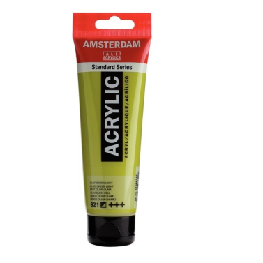 Tinta Acrilica 120ml 621 Olive Green Light Amsterdam