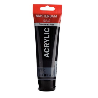 Tinta Acrilica 120ml 735 Oxide Black Amsterdam