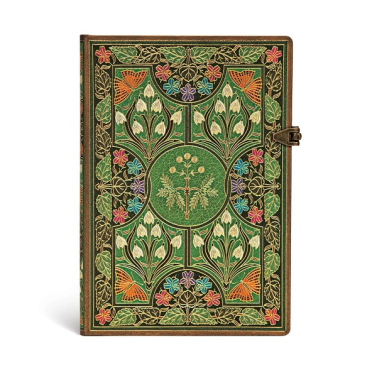 Caderno 14x18 Pautado 72fls 120gr Poetry In Bloom Mini Pb4614-1 Paperblanks