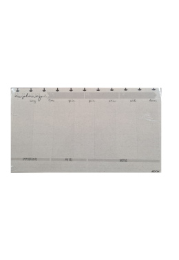 Bloco Planner Mensal A4 12fls 120gr Pia-0076 Adox