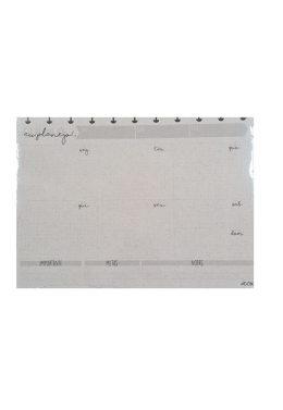 Bloco Planner Semanal A4 13fls 120gr Pia-0075 Adox
