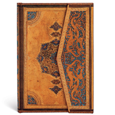 Caderno 9,5x14 Pautado88fls 85gr Safavid Mini Pb1603-8 Paperblanks