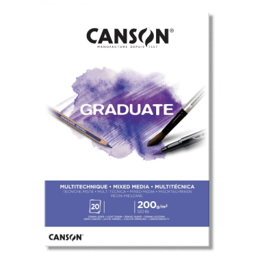 Bloco Multi Técnica Graduate A3 200g 20fls 400110378 Canson