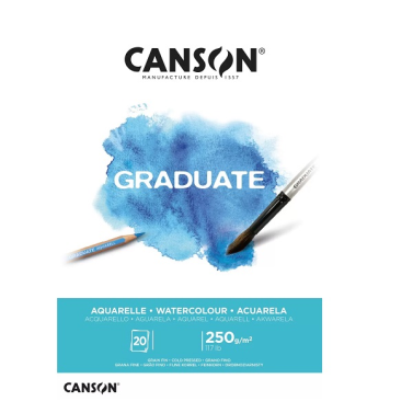 Bloco Aquarela Graduate A3 250g 20fls 400127658 Canson