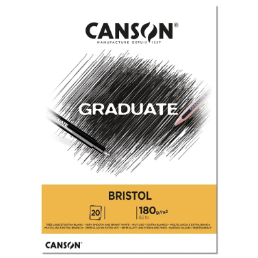 Bloco Bristol Graduate A4 180g 20fls 400110383 Canson