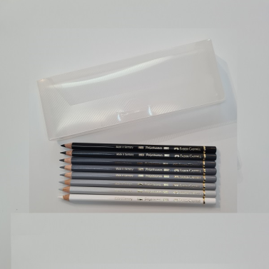 Kit Tons de Cinza Frios Polychromos C/8 Faber