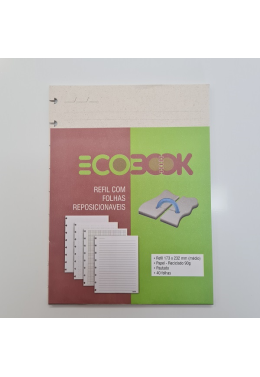 Refil A4 Ecobook Reciclado 90gr 40fls Pautado Pie-0003 Adox