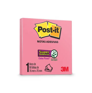 Post-It 654 76x76 90fls Pink 3M
