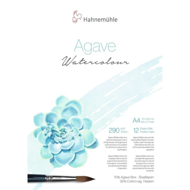 Bloco Aquarela Agave 290g A4 12fls Tf 10625410 Hahnemuhle