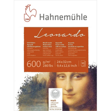 Bloco Aquarela Leonard 600g 24x32 10fls Ts 10628375 Hahnemuhle