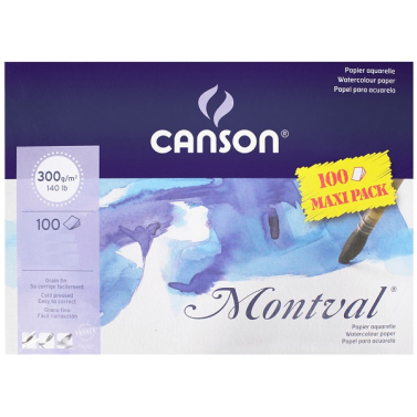 Bloco Aquarela 300g A4+ TF Montval c/100 60006651 Canson