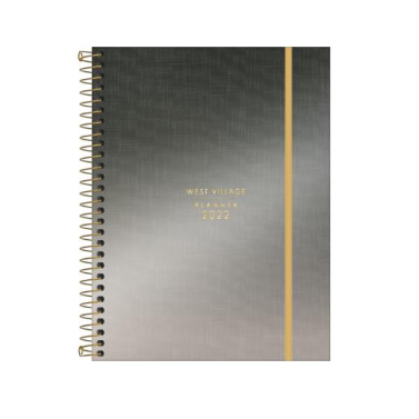 Agenda Esp Planner West Village Metalizado 314307 Tilibra