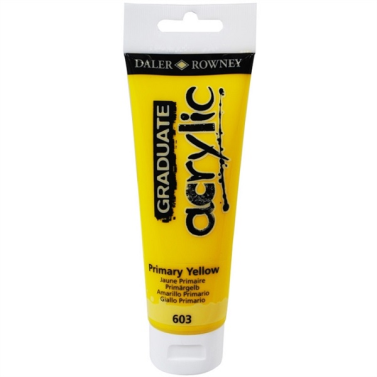 Tinta Acrilica 120ml Graduate Amarelo Primario 603 Daler & Rowney
