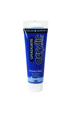 Tinta Acrilica 120ml Graduate Azul Primario 159 Daler & Rowney