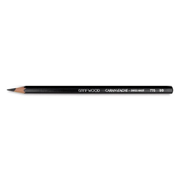 Caran D'Ache Grafwood Extra-fine 6 Graphite Pencils 9B to 2H in Metal