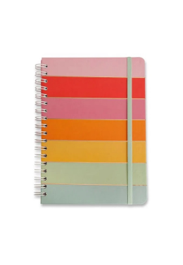 Caderno Wire-o Todas Juntas 17x24 Arco Iris c/ Pauta Cicero