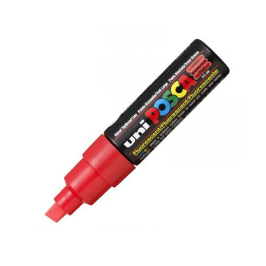 Caneta Posca Pc-8k Fluo Vermelha Uniball