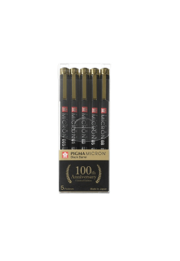 Estojo Caneta Nanquim c/5 Ed. 100 Anos XSSKB-5A Sakura