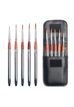 Estojo Pincel Sintético C/5 Pocket Brush Sfb0311 Sinoart