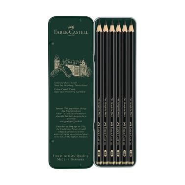 Estojo Lápis Graduado C/6 Pitt Matt  115207 Faber