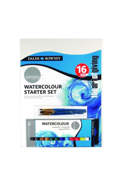 Kit Tinta Aquarela Iniciantes 16pçs 134500005 Daler & Rowey