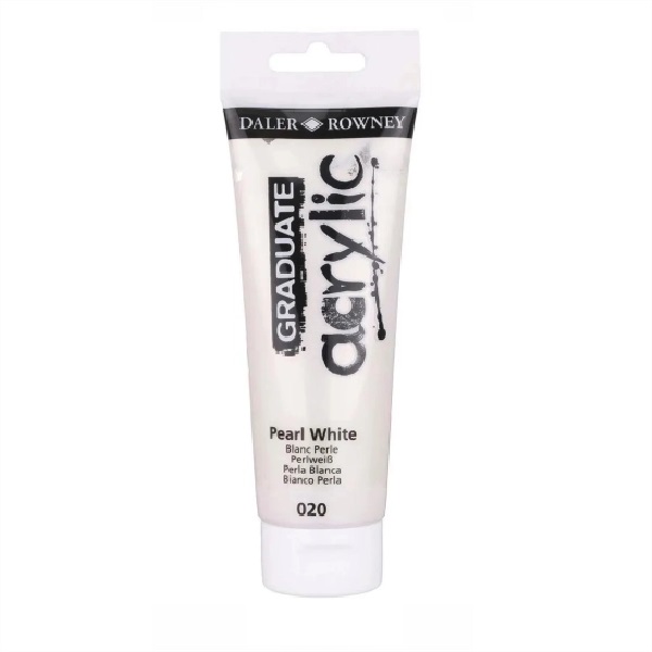 Tinta Acrilica 120ml Graduate Branco Perola 020 Daler & Rowney