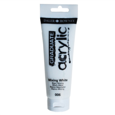 Tinta Acrilica 120ml Graduate Mixing Branco 006 Daler & Rowney