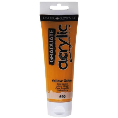 Tinta Acrilica 120ml Graduate Ocre Amarelo 690 Daler & Rowney