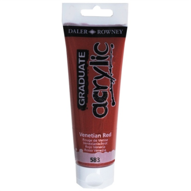 Tinta Acrilica 120ml Graduate Vermeho Veneza 583 Daler & Rowney