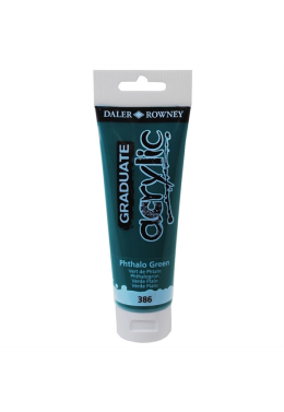 Tinta Acrilica 120ml Graduate Verde Ftalo 386 Daler & Rowney