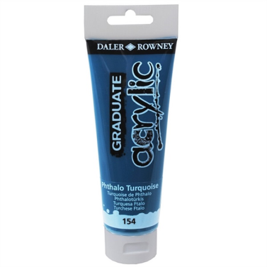 Tinta Acrilica 120ml Graduate Turquesa 154 Daler & Rowney