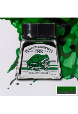 Tinta Desenho 14ml Brilliant Green 1005046 Winsor & Newton