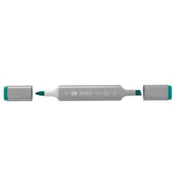 Marcador Grafduo Pincel 51 Dark Green Cis