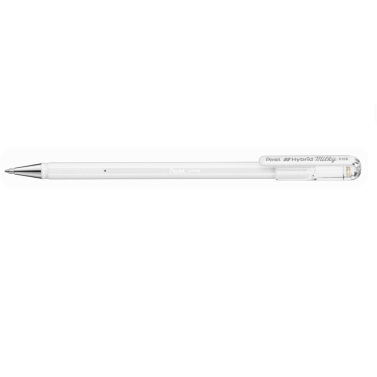 Caneta Gel Hybrid  Milk 0,8mm Branca Pentel