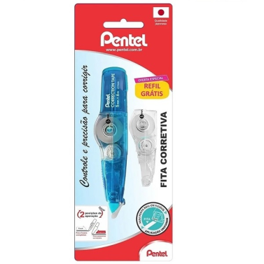 Corretivo Fita + Refil 5mmx6m Sm/ZTP205R-S Pentel
