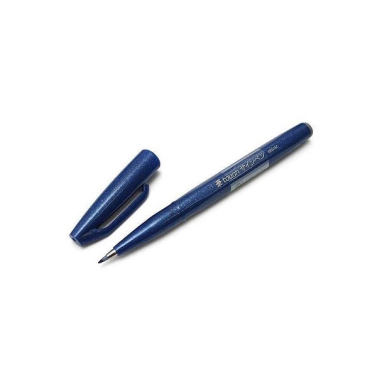 Caneta Pincel Sign Pen Azul Petroleo Ses15c-cax Pentel
