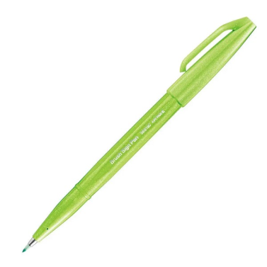 Caneta Pincel Sign Pen Verde Claro Ses15c-kx Pentel