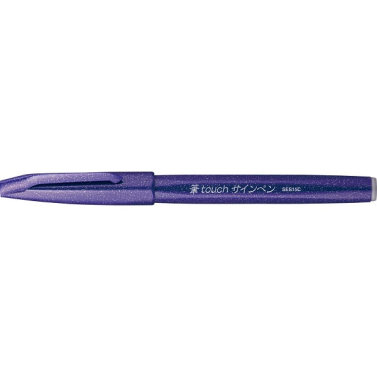 Caneta Pincel Sign Pen Violeta Azulado Ses15c-v2x Pentel