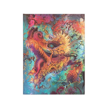 Caderno 14x18 Pautado 72fls Humming Dragon Midi Pb8181-4 Paperblanks