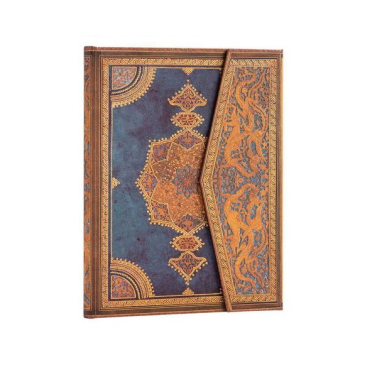 Caderno 18x23 Pautado 72fls 120gr Safavid Indigo Ultra Fb8198-2 Paperblanks