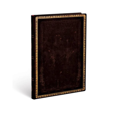 Caderno Flexis 14x18 Pautado 88fls 100gr Black Moroccan Midi Fb4443-7 Paperblanks